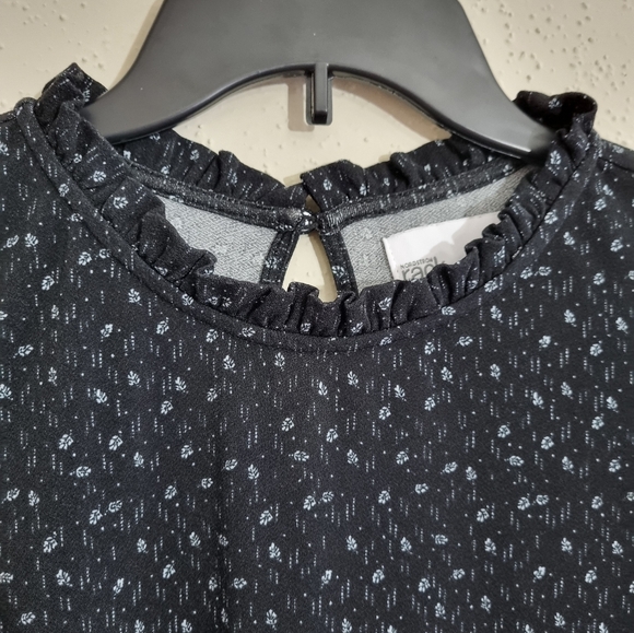 Rack Nordstrom women's  blouse  black floral printed Size M - Picture 2 of 5